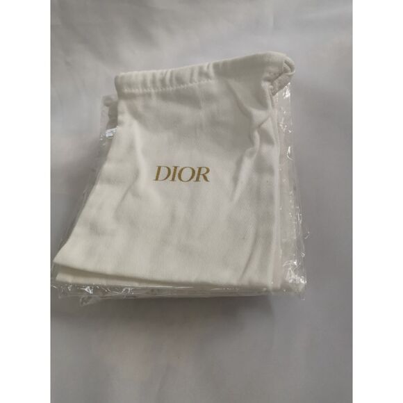 Pre-owned Dior White Drawstring Pouch Stylish Portable Storage Bag - Picture 1 of 6